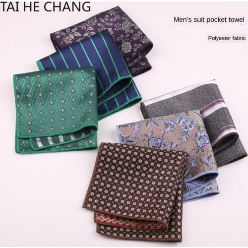 10pcs/lot 22colors Can Choice New Korean Fashion Designer High Quality Pocket Square Handkerchief Mens Business Suit Pocket