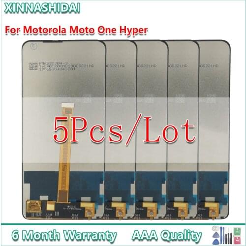 5pcs/lot LCD Display For Motorola Moto One Hyper LCD Display Touch Screen Digitizer Assembly For MOTO OneHyper XT2027