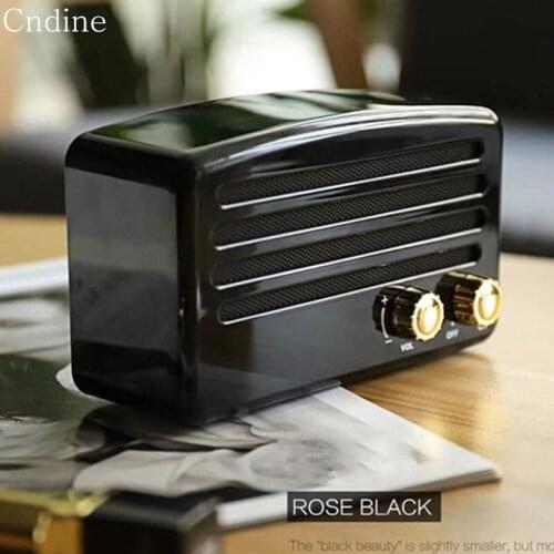 Retro Bluetooth Speaker Wireless Stereo Bass Column Little Prince Bluetooth Loud Speakers FM Radio with Microphone for Phone