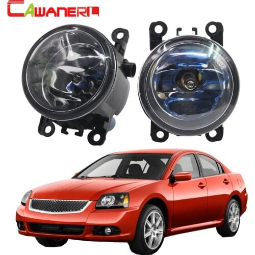 Cawanerl 1 Pair 100W Car Halogen Fog Light Daytime Running Lamp DRL 4300K 12V For Mitsubishi Galant DJ_ ED_ EF_ Saloon 2003-2007