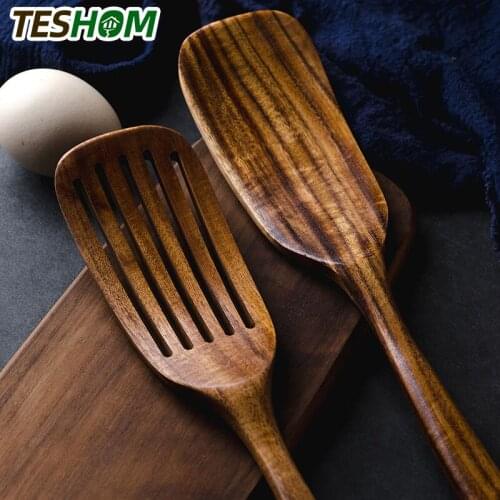Wooden Spatula Cookware Shovel For Non-Stick Pan Spoon Cooking Utensils Tool Wooden Gadgets Cookware For Kitchen Accessories