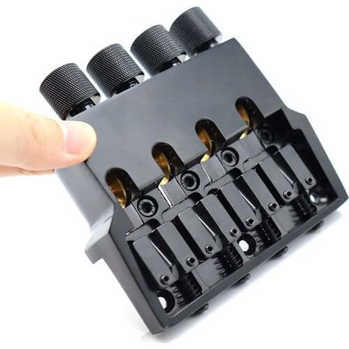 1set Electric Bass Bridge Headless Bass String Bridge Ball String Saddle Black