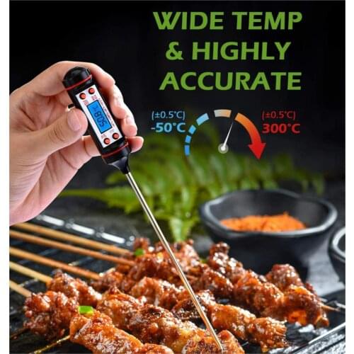 Home Kitchen Oil Temperature Meter Barbecue Baking Stainless Steel Probe Temperature Electronic Food Needle Thermometer