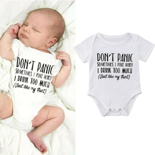 Baby Kleding Canis Baby Boy Girl Aunt Funny Romper Bodysuit Jumpsuit Clothes Outfit roupa infantil menino kids clothes cotton