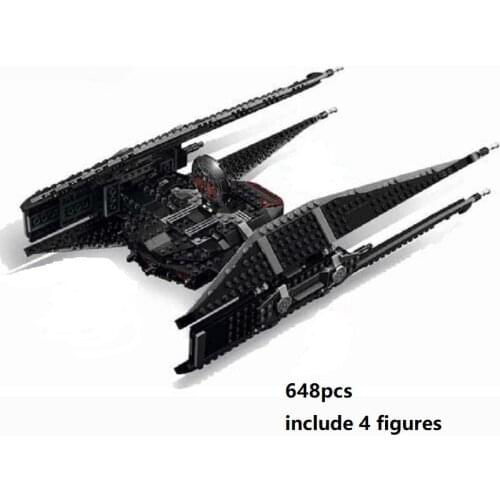 Star MOC Wars Kylo Rens TIE Fighter Buildig Block Brick Compatible 75179 Starwars Figures Toys for Children Weapon Gift 10907