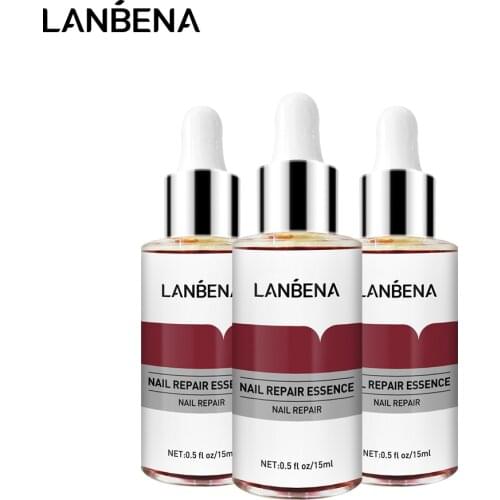 LANBENA Nail Repair Essence Serum Fungus Removal Nails Gel Anti Infection Paronychia Onychomycosis Hand Foot Nails Care 3Pcs/Set