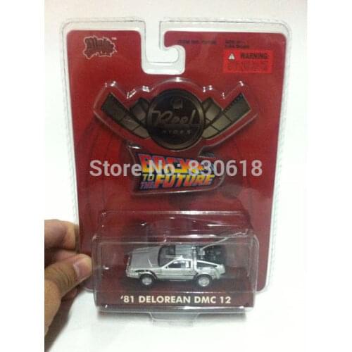 1:64 scale DieCast Toy Malibu International Reel Rides '81 Delorean DMC 12