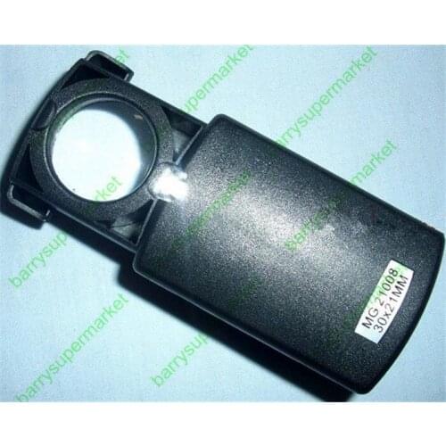 30x21mm 10X- 20X Pull-type Jewelry magnifier with LED light source Jewelry appraisal Portable Magnifier