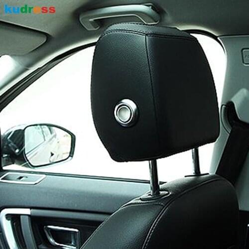 For Jaguar F-Pace 2016 2017 2018 Matte Seat Headrest Pillow Adjust Switch Button Cover Trim Car Interior Accessories 4pcs/set