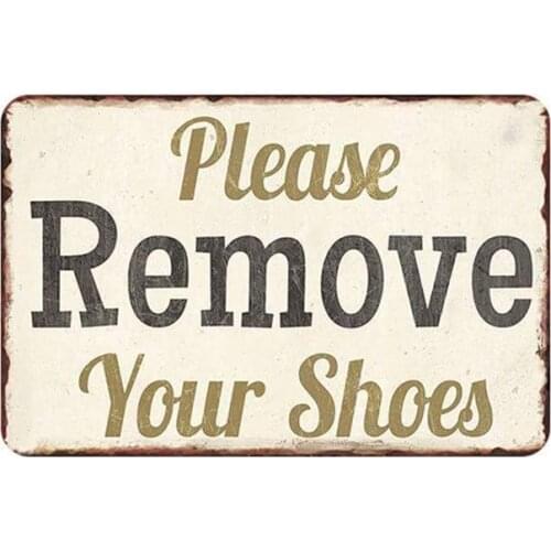 Remove Vintage Style Metal Sign Iron Painting for Indoor & Outdoor Home Bar Coffee Kitchen Wall Decor 8 X 12 Inch