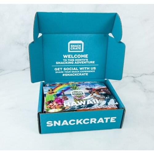 Custom Logo Printed Premium Dessert Gift Delivery Package The Best Candy Snack Monthly Subscription Boxes