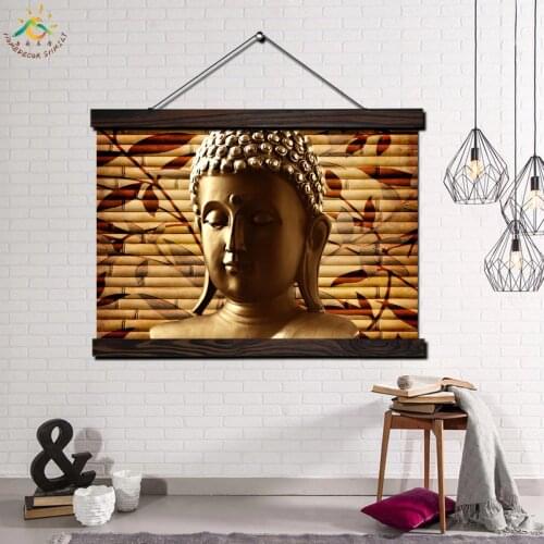Buddha Portrait Status Wall Art Print Pop Art Picture And Poster Frame Hanging Scroll Canvas Painting for Living Room Decoration