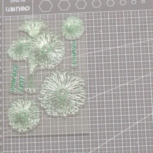Clear Stamps Flower Dandelion Rubber Transparent Silicone Stamp Scrapbooking for DIY Card Making Decor Craft Supplies