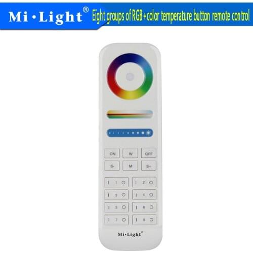 Miboxer FUT089 2.4GHz Remote Controller 8 Zones Control RGB+CCT Controller LED Floodlight Bulb Control Include Wall mount 2 orde