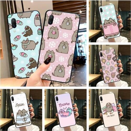 Pusheen cat Phone Case For Vivo Y91c Y17 Y51 Y67 Y55 Y7s Y81S Y19 V17 vivos5