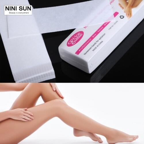 100PCS/Pack Body Hair Removal Depilatory Wax Strips Non-woven Hair Removal Paper Depilatory Wax Strip Epilator Beauty Skin Tools