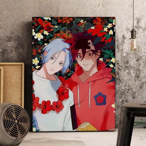 WTQ Japan Anime Retro Poster SK8 The Infinity Canvas Painting Anime Posters Wall Decor Posters Wall Art Picture Home Decor