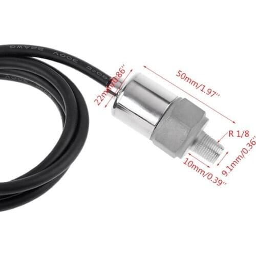 0-10/20/30bar Pressure Transmitter Transducer 1/8 Input 8-32V 24V Output 4-20mA B85C