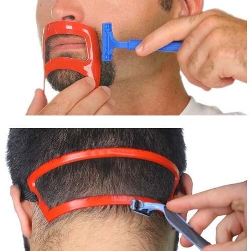 1Set Hair Neck Hairline Template Beard Haircut Shaping Trimming Shaper Stencil Clipper Clip Hair Styling Accessories DIY Tool