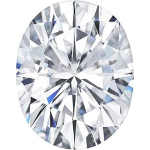 100% Real Loose Gemstone Moissanite Stone 0.5ct 4*6mm D Color VVS1 Oval Shape Excellent Cut Gem Stone For Diamond Ring Jewelery