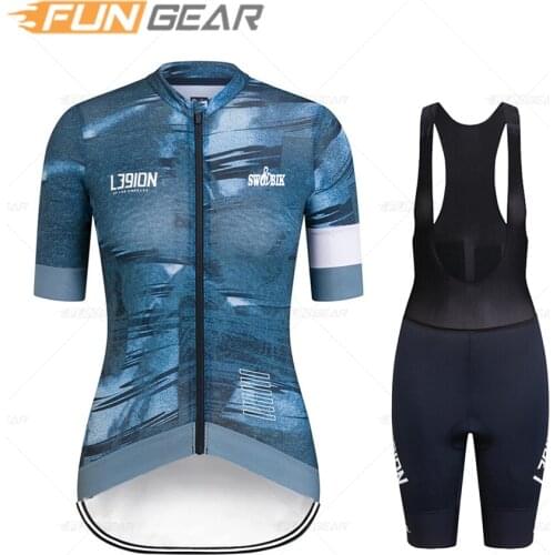 Quick-Dry mountain bike Summer clothing 2021 Women bicycle jersey bib set dress outdoor sports cycling clothes Ladies MTB wear
