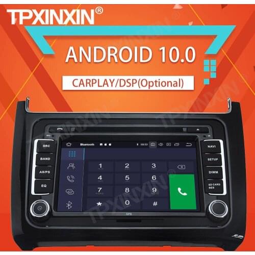 4+64G For Volkswagen Polo 2015 2016 2017 Android10.0 Car Tape Recorder Multimedia Audio video Player GPS Navigation HeadUnit