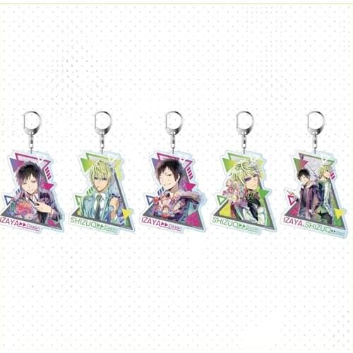 Anime DuRaRaRa!! Celty Sturluson Orihara Izaya Sonohara Anri Acrylic Pendant Keychain Keyring Bags Charm Decorations Xmas Gift