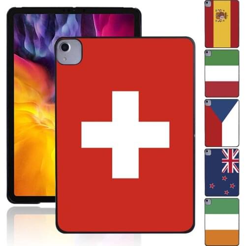 Tablet Case for Apple IPad Air 4 10.9 Inch 2020 Tablet PC Plastic National Flag Series Pattern Slim Protective Shell
