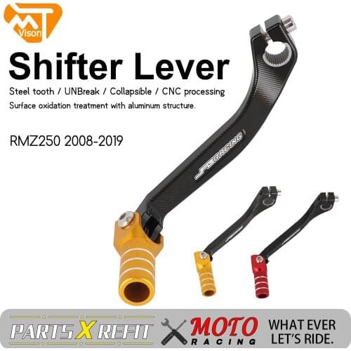 For SUZUKI RMZ250 RMZ 250 2008-2019 2018 2017 2016 2015 2014 2013 2012 2011 Motorcycle CNC Gear Pedal Shifter Shift Lever