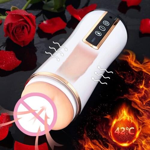 Voice Interaction Male Masturbation Cup Sex Shop Oral Sex Cup Deep Throat Male Masturbator Artificial Vagina Sex Toys for Man