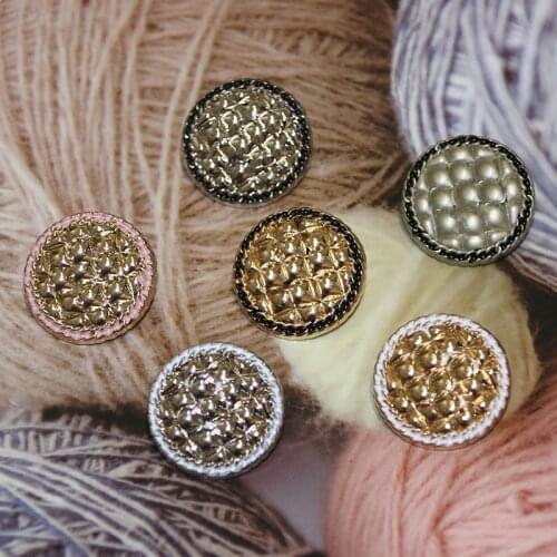 10-piece set of round retro small fragrant button coat coat special decorative buttons high-end exquisite