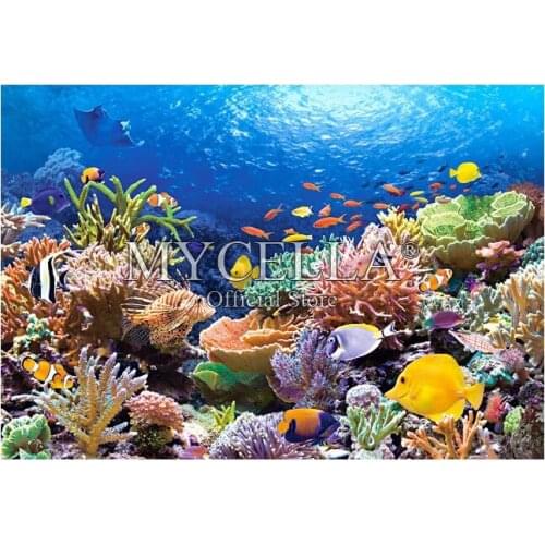 Cartoon 5D Diy Diamond Painting Coral Reef Fishes Full Rhinestones Diamond Embroidery Home Decor Christmas gift Needlework