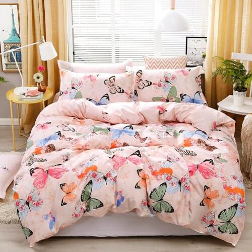 Butterfly pattern duvet cover Pillowcase 3pcs 220x240 /200x200 /175x220,single double queen king size,quilt covers ,bedding set