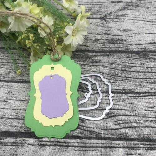 Hang tag Paper Metal Cutting Dies Stencils for DIY Scrapbooking Album Paper Card Decorative Craft Embossing Die Cuts