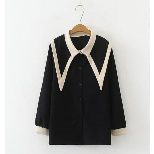 Plus Size Womens Long Sleeved Spring Summer Muslimah Blouse Patchwork Oversized OL Tops