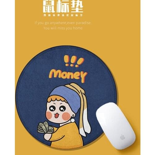Cute Girl Letter Mouse Pad Student Computer Mouse Non-slip Notebook Pad Office Keyboard Protection Pad Table Mat
