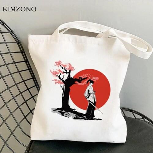 Samurai shopping bag bolso reusable grocery shopping bolsa canvas bag boodschappentas woven fabric sac tissu