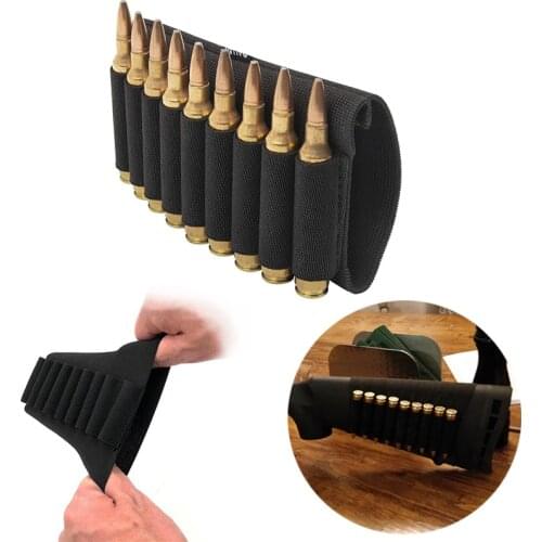 Tactical Rifle Sniper Shotgun Shell Holder Buttstock Cartridge Bag Ammo Pouch Hunting Gun and Equipment Bullet Holder XM1014