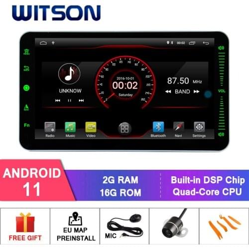 WITSON Android 11 Universal One Din Car Multimedia Player Stereo AutoAudio GPS Navigation DVD Video Carplay