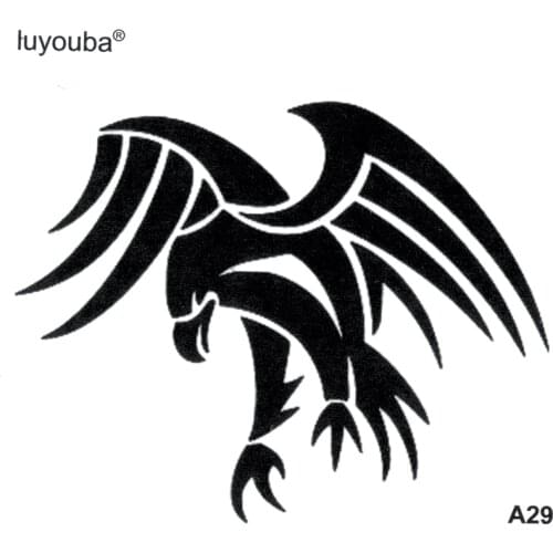 Eagle Waterproof Temporary Tattoo sticker Hawk Henna Glitter Tattoo Animals Tatoo Temporary Stickers for woman Tatuajes