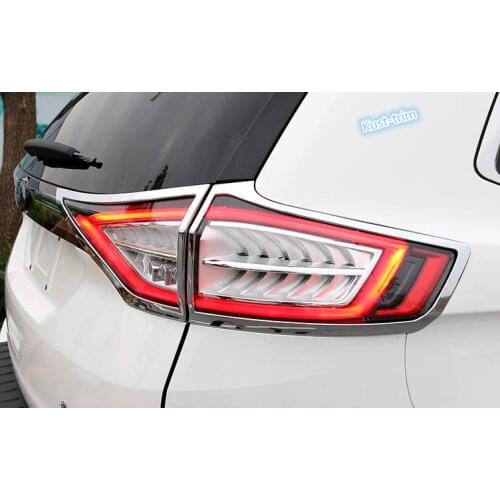 For Ford Edge 2015-2017 ABS Chrome Rear Tail Light Lamp Cover Trim 4PCS