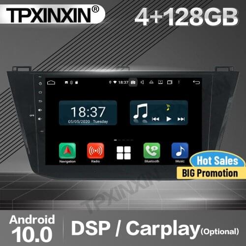 4+128G Carplay Car Radio 2 Din Stereo Receiver Android For VW Tiguan 2016 IPS DSP GPS Navigation Player Audio Recorder Head Unit