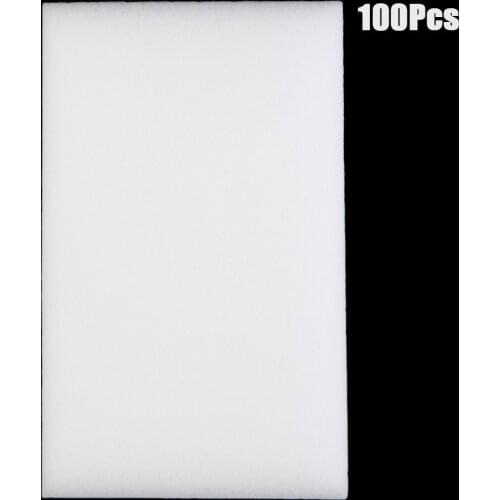 100Pcs/lot White Magic Sponge Cleaner Eraser Multi-functional Cleaner Melamine Sponge for Kitchen Bathroom Cleaning 100x60x15mm