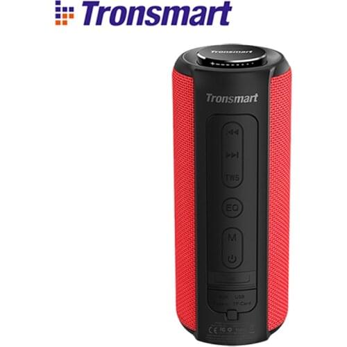 Tronsmart T6 Plus Bluetooth Speaker 40W Portable Speaker Deep Bass Soundbar with IPX6 Waterproof Power Bank Function SoundPulse