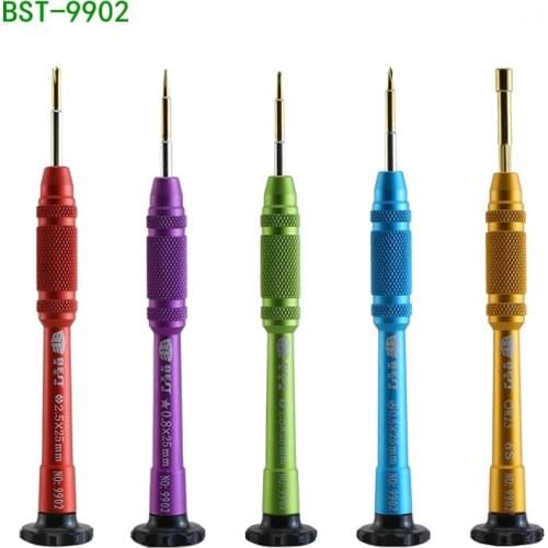 BST-9902S 5 in 1 Screwdriver set Slotted Precision Magnetic Opening iPhone Macbook Smartphone Repairing mini tool Screwdriver