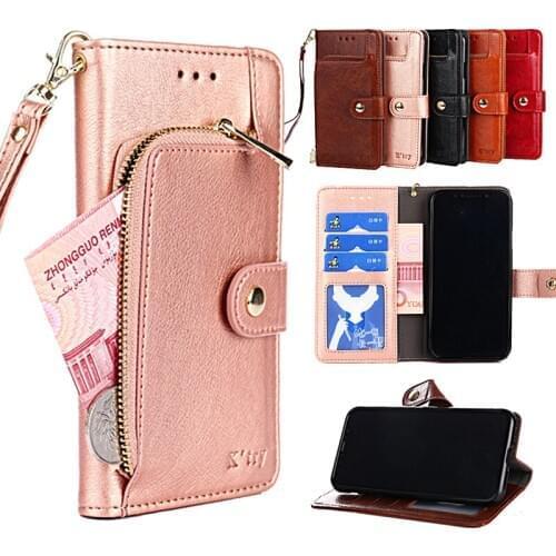 Flip PU Leather Wallet Case For Sharp Aquos R R2 R3 S2 S3 mini Zipper Stand Phone Cover For Sharp Aquos Sense 2 Zero Fundas Capa