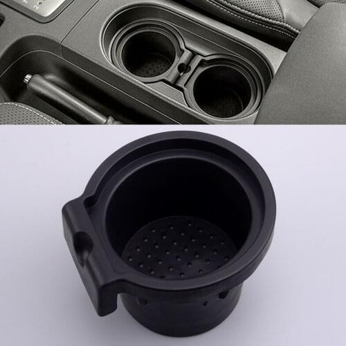 Black Console Cup Holder Inserts Liner Fit for Nissan Frontier Xterra 2005-2014 2015 2016 2017 2018 2019 96975-EA000 96975-ZS00A