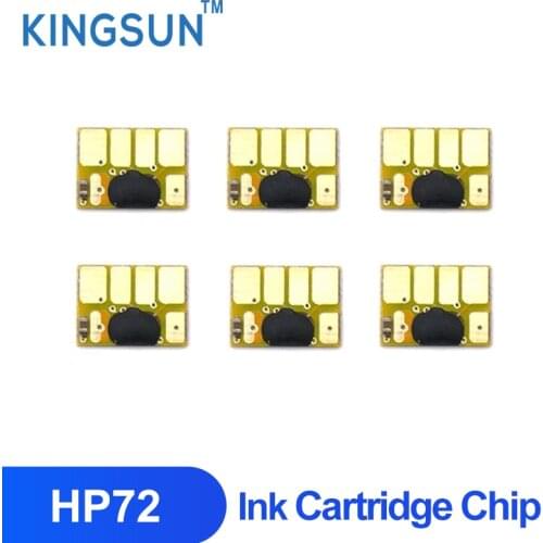 6pc For HP72 Ink Cartridge Chip for HP T610 T620 T770 T790 T1100 T1120 T1200 T1300 T2300 Printer Permanent Cartridge Chips