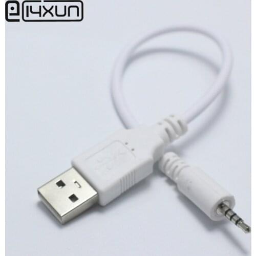 EClyxun 1pcs USB 2.0 Type A Male Plug To 2.5mm 4Pole Stereo Jack Plug Audio Data Cable Charging Connector For MP3 MP4 White