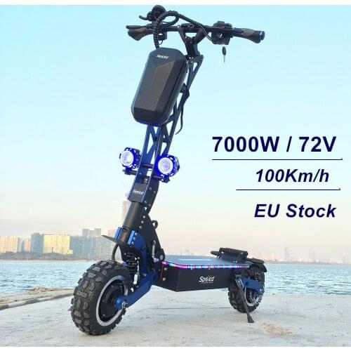 SpeedBike 72V 7000W Dual Engine Electric Scooter with double Motors drive good suspention E Scooter